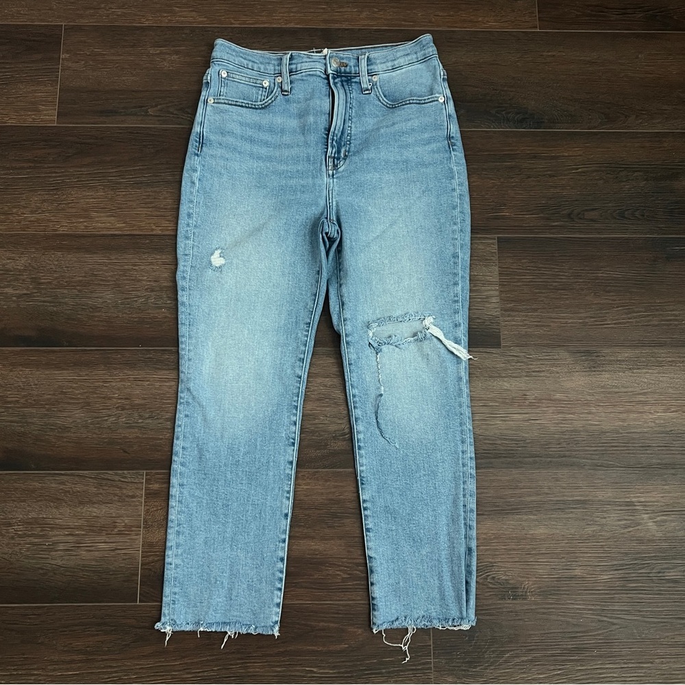 Madewell The petite Jeans The Perfect Vintage Jeans High Rise Distress